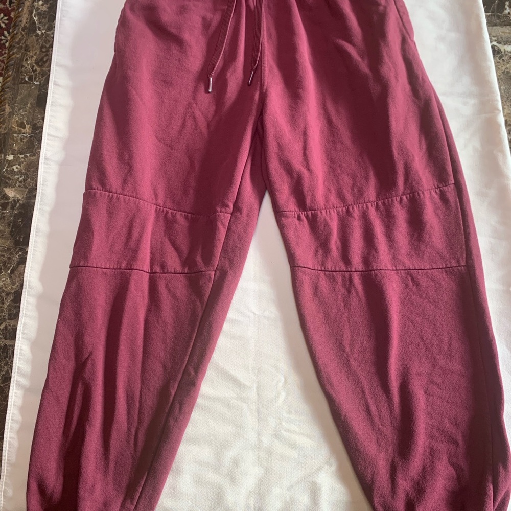 CSG burgundy sweatpants